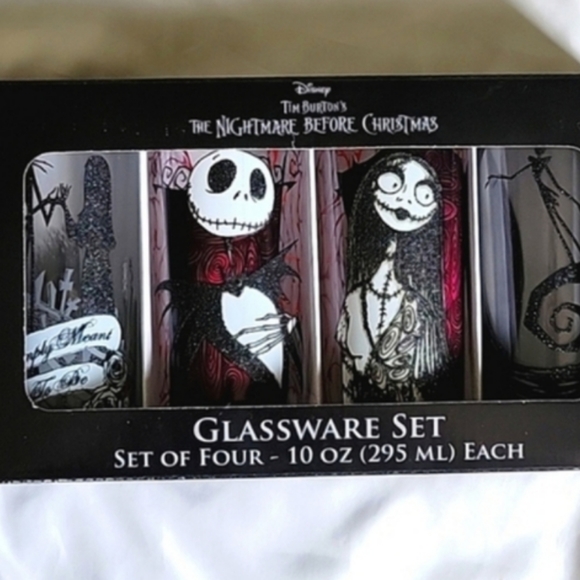 Disney Nightmare Before Christmas Glassware Set of 4 - Picture 10 of 11